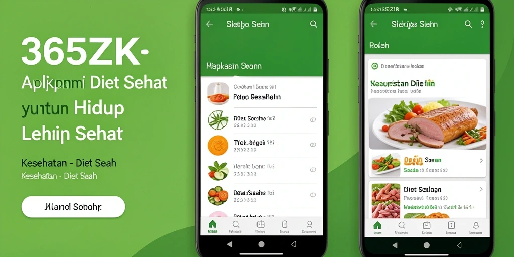 Antarmuka intuitif 365ZK untuk diet sehat.
