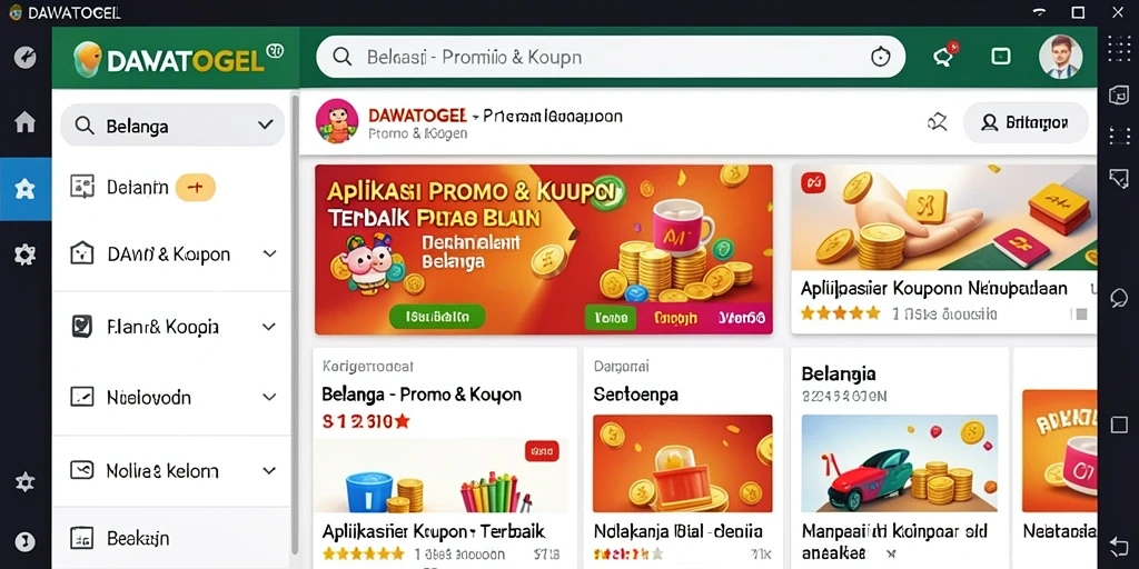 Antarmuka pengguna DAWATOGEL yang sederhana dan menarik.