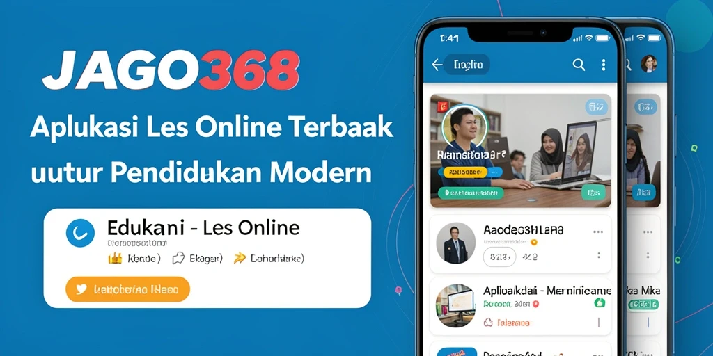 Antarmuka JAGO368 yang intuitif untuk aplikasi Les Online.