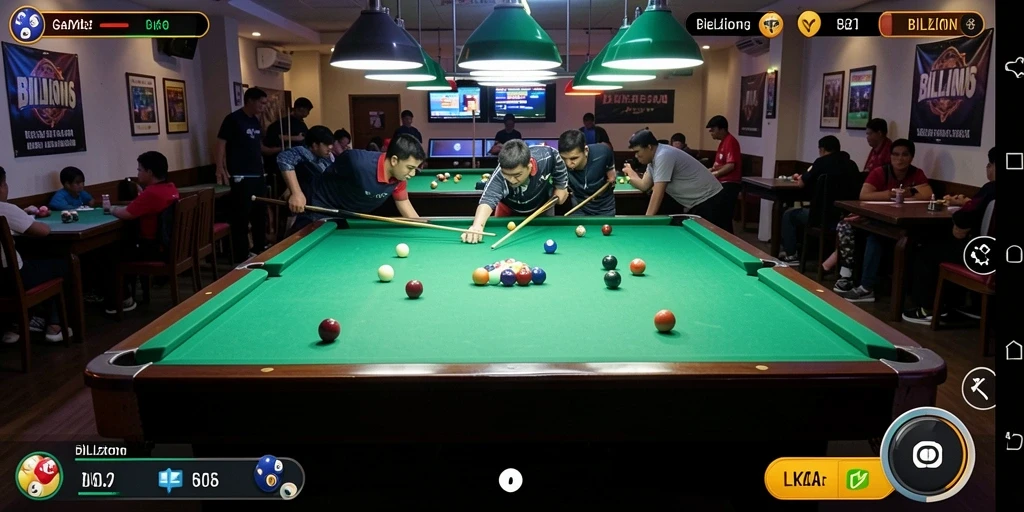 Screenshot LK21 menunjukkan antarmuka permainan Billiard yang menakjubkan.
