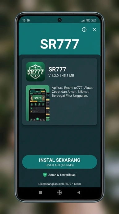 Tampilan halaman APK sr777